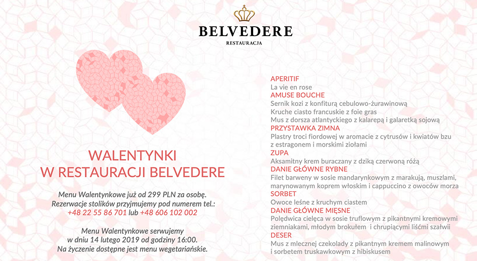 Walentynki w Belvedere